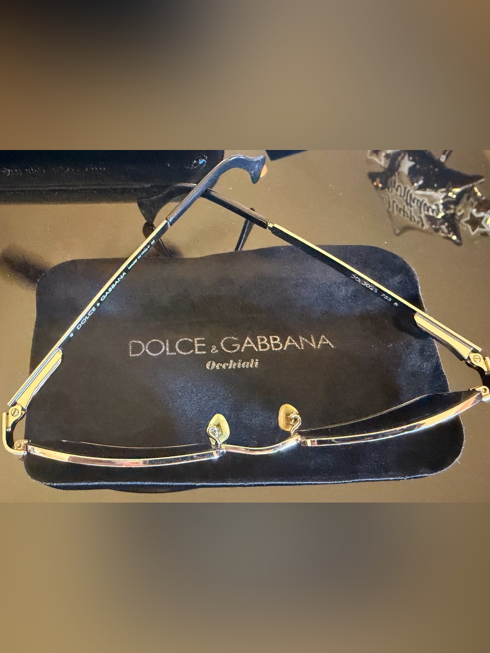 Dolce & Gabbana - Y2K Rectangular Sunglasses with Brown Lenses - Picture 12 of 12